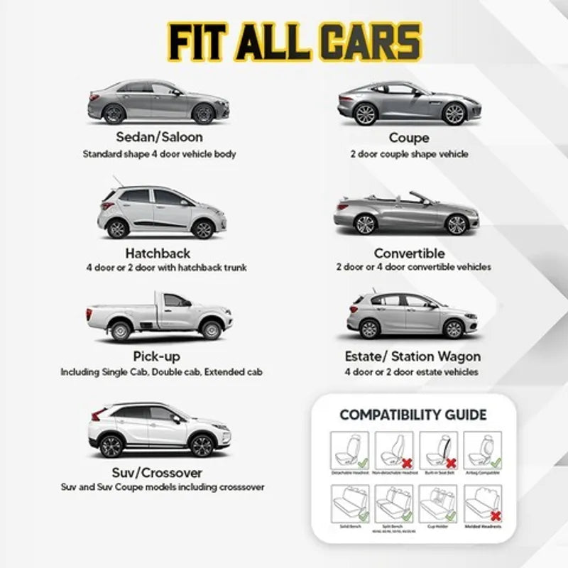š„š„Breathable & Anti-Slip Viscose filament Car Seat Covers